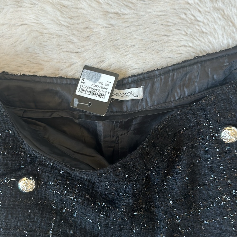 Swoon TWEED BLACK SHORTS - Picture 3 of 4